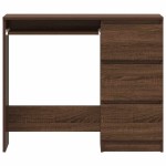 vidaXL Birou, stejar maro, 90x45x76 cm, lemn prelucrat