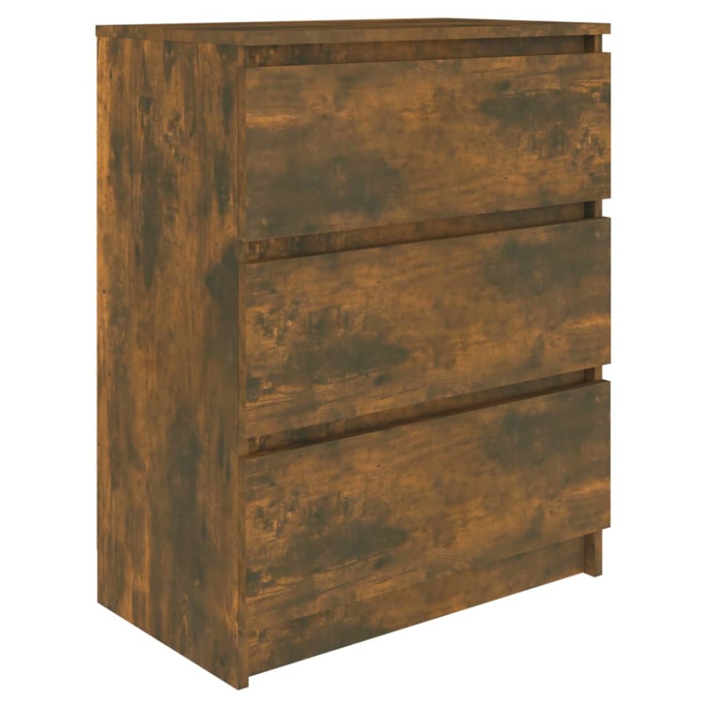 vidaXL Dulap, stejar fumuriu, 60x35x76 cm, lemn prelucrat