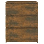 vidaXL Dulap, stejar fumuriu, 60x35x76 cm, lemn prelucrat