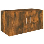 vidaXL Dulap de perete, stejar fumuriu, 80x39x40 cm, lemn prelucrat
