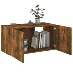 vidaXL Dulap de perete, stejar fumuriu, 80x39x40 cm, lemn prelucrat