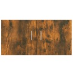 vidaXL Dulap de perete, stejar fumuriu, 80x39x40 cm, lemn prelucrat
