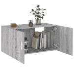 vidaXL Dulap de perete, gri sonoma, 80x39x40 cm, lemn prelucrat vidaXL Dulap de perete, gri sonoma, 80x39x40 cm, lemn prelucrat