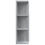 vidaXL Dulap de baie cu oglindă gri sonoma 80x20,5x64 cm lemn compozit vidaXL Dulap de baie cu oglindă gri sonoma 80x20,5x64 cm lemn compozit