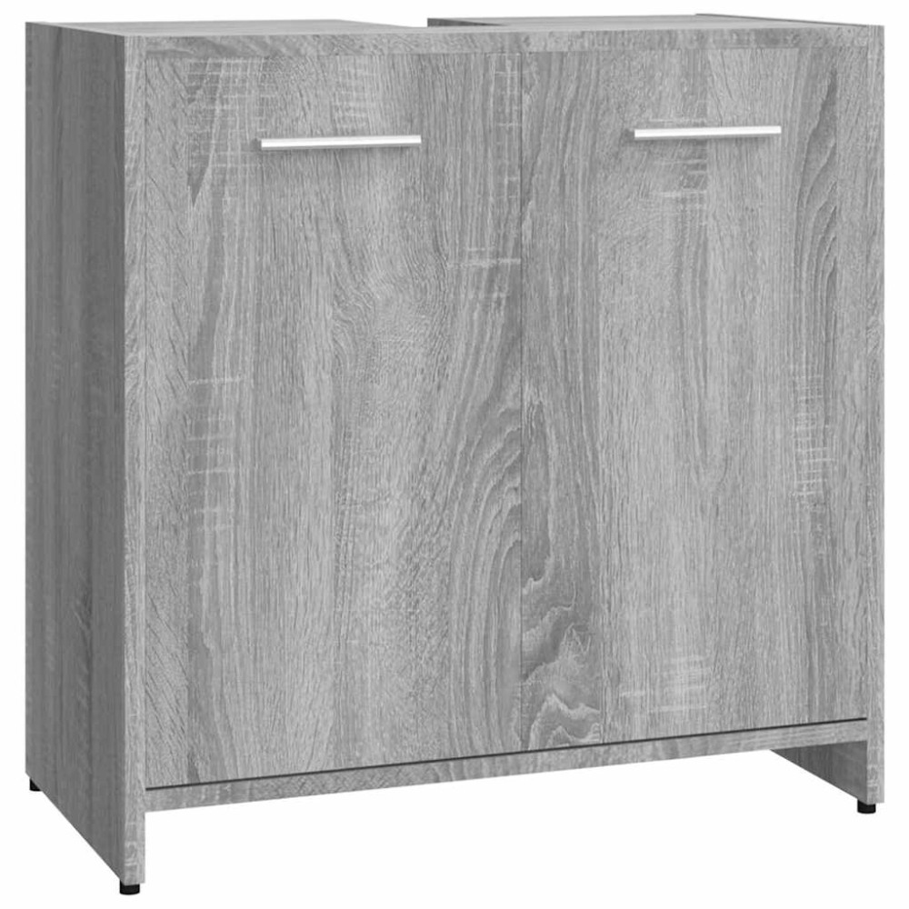 vidaXL Dulap de baie, gri sonoma, 60x33x60 cm, lemn prelucrat