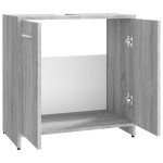 vidaXL Dulap de baie, gri sonoma, 60x33x60 cm, lemn prelucrat