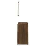 vidaXL Set de mobilier de baie, stejar maro, lemn prelucrat vidaXL Set de mobilier de baie, stejar maro, lemn prelucrat