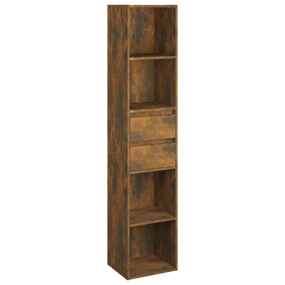 vidaXL Bibliotecă, stejar fumuriu, 36x30x171 cm, lemn prelucrat