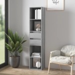 vidaXL Bibliotecă, gri sonoma, 36x30x171 cm, lemn prelucrat vidaXL Bibliotecă, gri sonoma, 36x30x171 cm, lemn prelucrat
