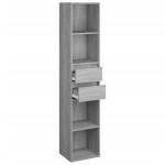 vidaXL Bibliotecă, gri sonoma, 36x30x171 cm, lemn prelucrat vidaXL Bibliotecă, gri sonoma, 36x30x171 cm, lemn prelucrat
