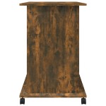 vidaXL Birou, stejar fumuriu, 80x50x75 cm, lemn prelucrat