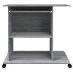 vidaXL Birou pentru computer, gri sonoma, 80x50x75 cm, lemn prelucrat