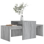 vidaXL Set măsuță de cafea, gri sonoma, 100x48x40 cm, lemn prelucrat