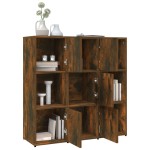vidaXL Bibliotecă, stejar fumuriu, 90x30x90 cm, lemn prelucrat
