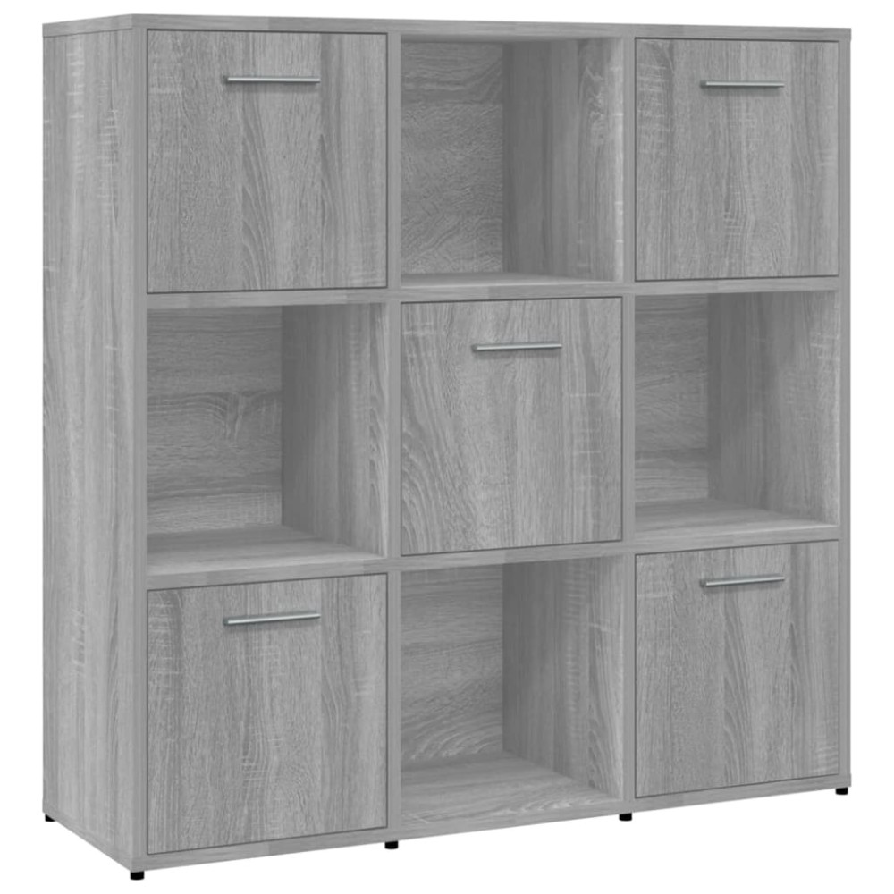 vidaXL Bibliotecă, gri sonoma, 90x30x90 cm, lemn prelucrat