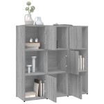 vidaXL Bibliotecă, gri sonoma, 90x30x90 cm, lemn prelucrat vidaXL Bibliotecă, gri sonoma, 90x30x90 cm, lemn prelucrat