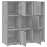 vidaXL Bibliotecă, gri sonoma, 90x30x90 cm, lemn prelucrat vidaXL Bibliotecă, gri sonoma, 90x30x90 cm, lemn prelucrat