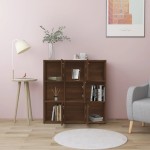 vidaXL Bibliotecă, stejar maro, 90x30x90 cm, lemn prelucrat vidaXL Bibliotecă, stejar maro, 90x30x90 cm, lemn prelucrat