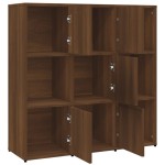 vidaXL Bibliotecă, stejar maro, 90x30x90 cm, lemn prelucrat vidaXL Bibliotecă, stejar maro, 90x30x90 cm, lemn prelucrat