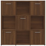 vidaXL Bibliotecă, stejar maro, 90x30x90 cm, lemn prelucrat vidaXL Bibliotecă, stejar maro, 90x30x90 cm, lemn prelucrat