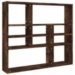 vidaXL Raft de perete, stejar fumuriu, 90x16x78 cm, lemn compozit vidaXL Raft de perete, stejar fumuriu, 90x16x78 cm, lemn compozit