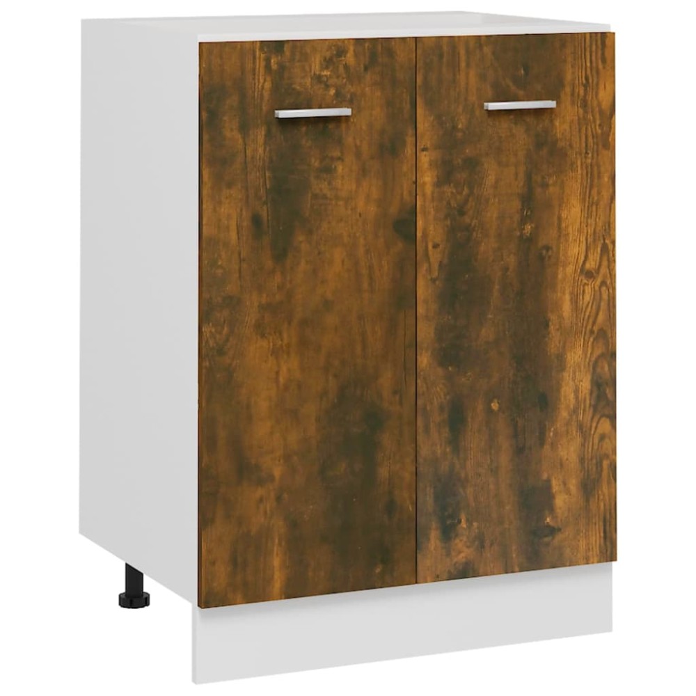 vidaXL Dulap inferior “Lyon”, stejar fumuriu, 60x46x81,5 cm