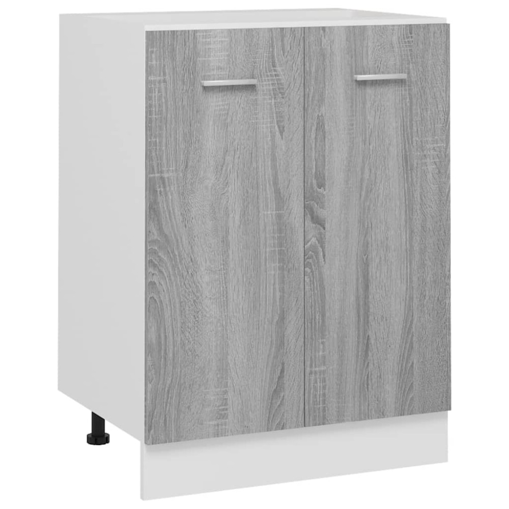 vidaXL Dulap inferior “Lyon”, gri sonoma, 60x46x81,5 cm