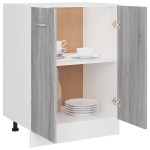 vidaXL Dulap inferior “Lyon”, gri sonoma, 60x46x81,5 cm vidaXL Dulap inferior “Lyon”, gri sonoma, 60x46x81,5 cm