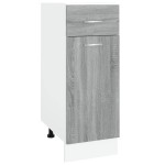 vidaXL Dulap inferior cu sertar “Lyon” gri sonoma 30x46x81,5cm vidaXL Dulap inferior cu sertar “Lyon” gri sonoma 30x46x81,5cm