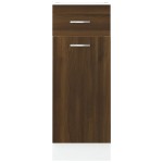 vidaXL Dulap inferior cu sertar “Lyon” stejar maro 30x46x81,5cm vidaXL Dulap inferior cu sertar “Lyon” stejar maro 30x46x81,5cm