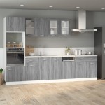 vidaXL Dulap inferior cu sertar “Lyon” gri sonoma 40x46x81,5cm
