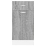 vidaXL Dulap inferior cu sertar “Lyon” gri sonoma 40x46x81,5cm