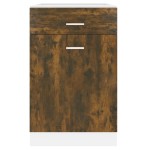 vidaXL Dulap inferior cu sertar “Lyon”, stejar fumuriu, 50x46x81,5 cm