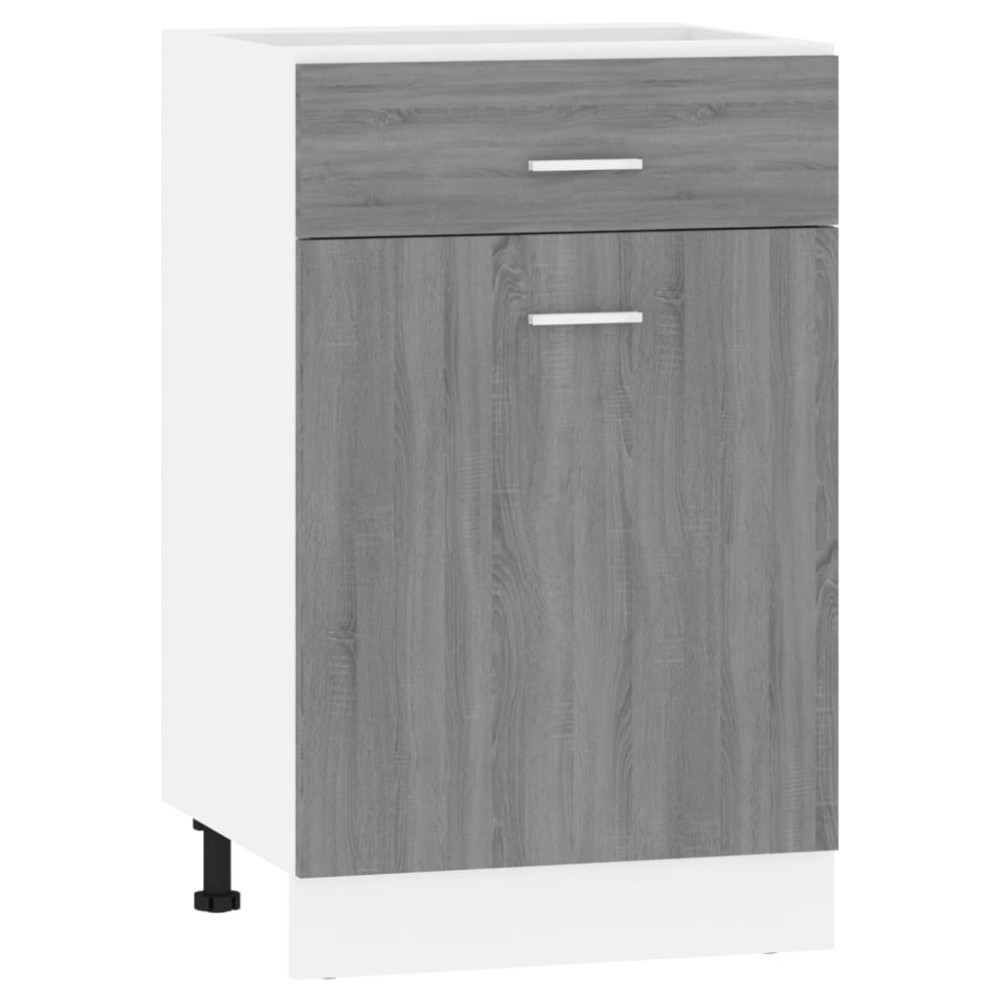 vidaXL Dulap inferior cu sertar “Lyon” gri sonoma 50x46x81,5cm