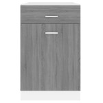 vidaXL Dulap inferior cu sertar “Lyon” gri sonoma 50x46x81,5cm vidaXL Dulap inferior cu sertar “Lyon” gri sonoma 50x46x81,5cm
