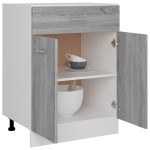 vidaXL Dulap inferior cu sertar “Lyon” gri sonoma 60x46x81,5cm