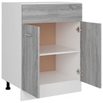 vidaXL Dulap inferior cu sertar “Lyon” gri sonoma 60x46x81,5cm