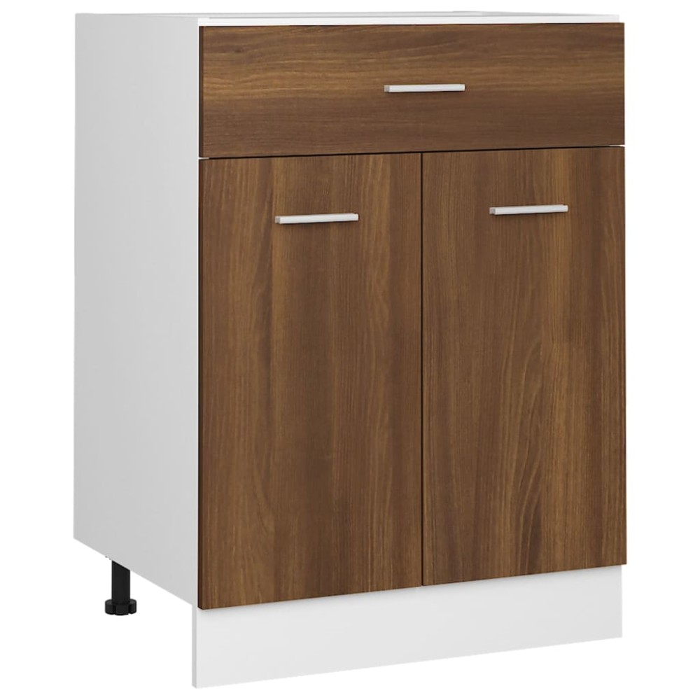 vidaXL Dulap inferior cu sertar “Lyon”, stejar maro, 60x46x81,5 cm