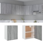vidaXL Dulap suspendat “Lyon”, gri sonoma, 50x31x60 cm, lemn prelucrat vidaXL Dulap suspendat “Lyon”, gri sonoma, 50x31x60 cm, lemn prelucrat