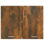 vidaXL Dulap suspendat “Lyon”, stejar fumuriu, 80x31x60 cm