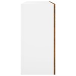vidaXL Dulap suspendat “Lyon”, stejar fumuriu, 80x31x60 cm