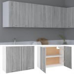 vidaXL Dulap suspendat “Lyon”, gri sonoma, 80x31x60 cm, lemn prelucrat vidaXL Dulap suspendat “Lyon”, gri sonoma, 80x31x60 cm, lemn prelucrat