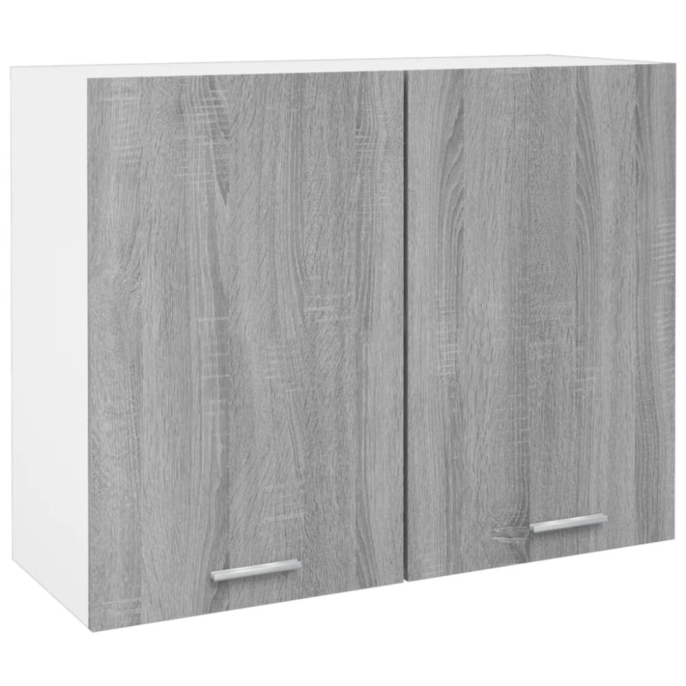 vidaXL Dulap suspendat “Lyon”, gri sonoma, 80x31x60 cm, lemn prelucrat