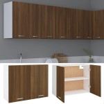 vidaXL Dulap suspendat “Lyon”, stejar maro, 80x31x60 cm