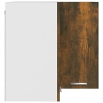 vidaXL Dulap de colț suspendat “Lyon”, stejar fumuriu, 57x57x60 cm