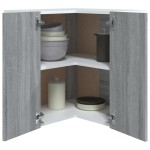 vidaXL Dulap de colț suspendat “Lyon”, gri sonoma, 57x57x60 cm