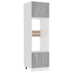 vidaXL Dulap cuptor microunde “Lyon”, gri sonoma, 60x57x207cm vidaXL Dulap cuptor microunde “Lyon”, gri sonoma, 60x57x207cm