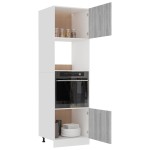 vidaXL Dulap cuptor microunde “Lyon”, gri sonoma, 60x57x207cm vidaXL Dulap cuptor microunde “Lyon”, gri sonoma, 60x57x207cm