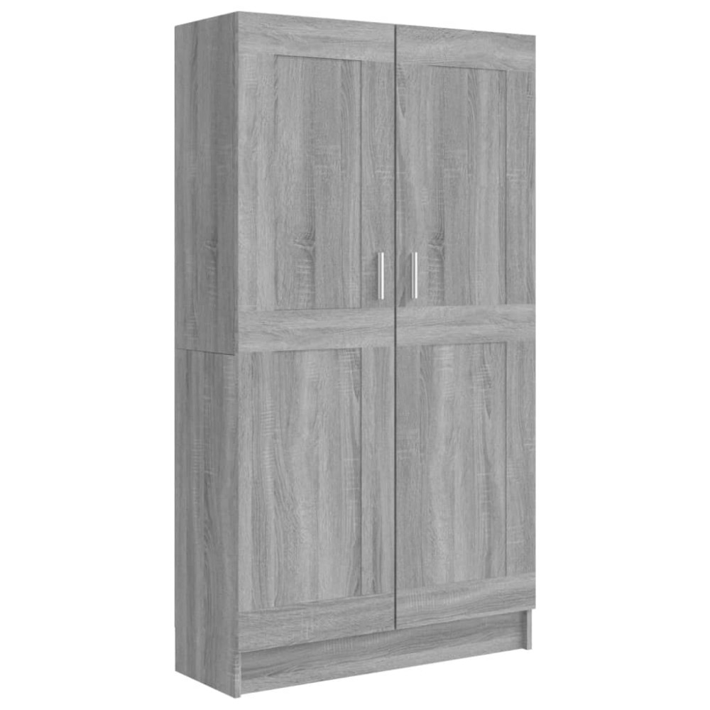vidaXL Bibliotecă, gri sonoma, 82,5x30,5x150 cm, lemn prelucrat