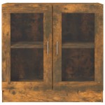vidaXL Dulap cu vitrină, stejar fumuriu 82,5x30,5x80 cm lemn prelucrat vidaXL Dulap cu vitrină, stejar fumuriu 82,5x30,5x80 cm lemn prelucrat